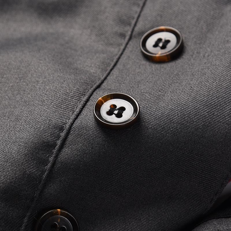 Thom Browne Style Men's Tailored Trousers with Signature Four-Bar Detail