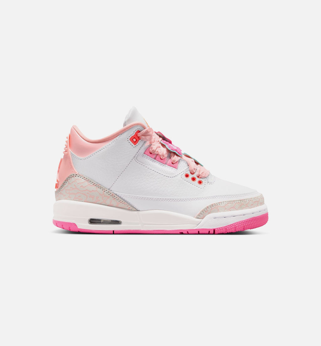 Air Jordan 3 Retro "Spring Flowers" Big Kids' Shoe – Pearl Pink/Pink Bloom/Pink Glow/Hyper Orange