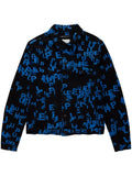 Purple Brand logo-print denim jacket