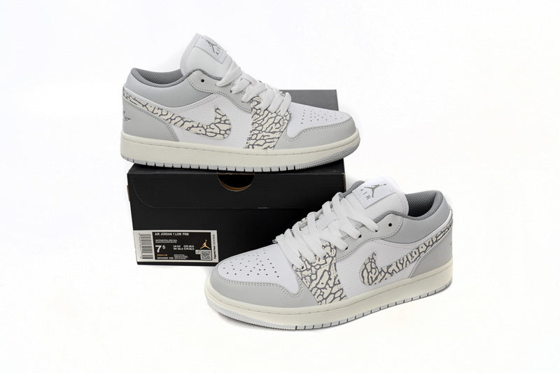 Air Jordan 1 Low PRM Smoke Grey Elephant Reps Sneaker DH4269-100