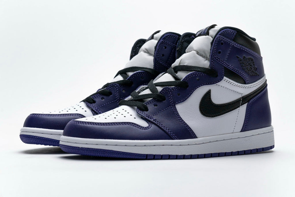 Air Jordan 1 Retro High Court Purple White Reps Sneaker 555088-500