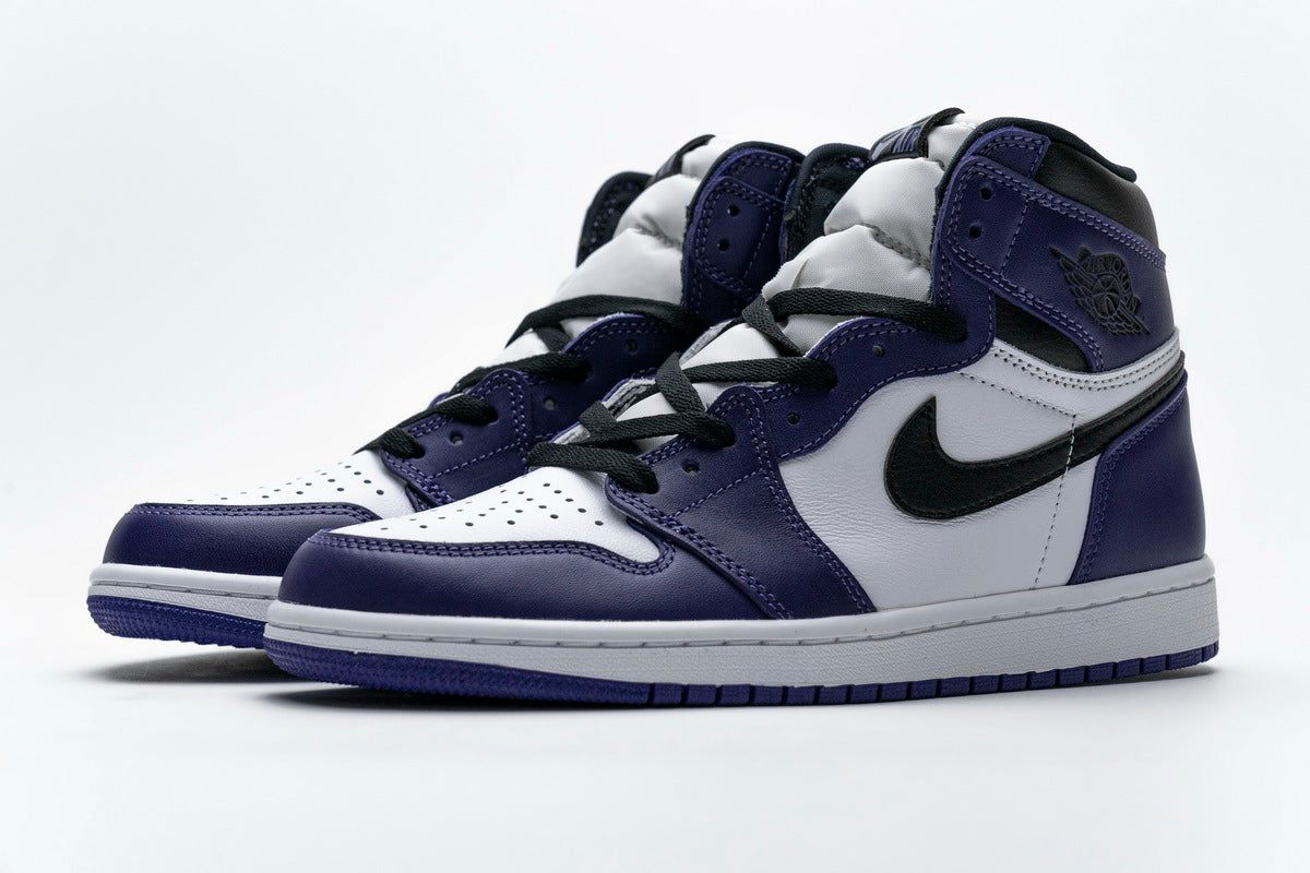 Air Jordan 1 Retro High Court Purple White Reps Sneaker 555088-500