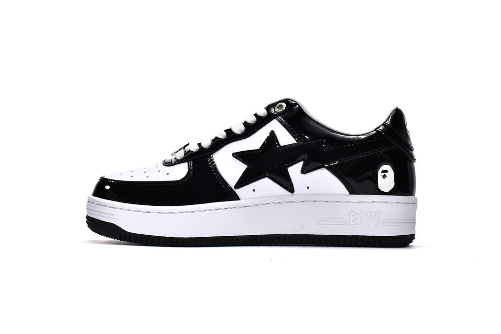 Bape Sk8 Sta Low Black White Reps Sneaker 1G70-109-0001
