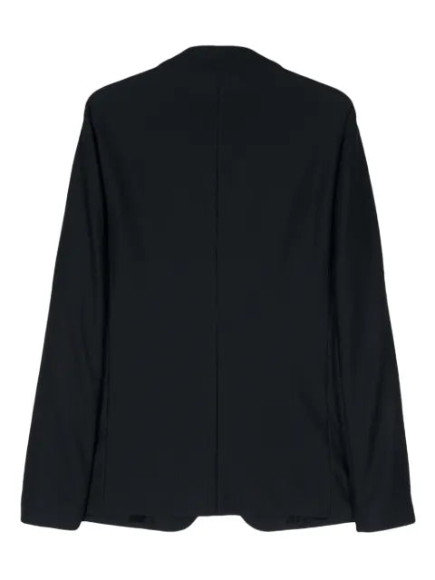 Giorgio Armani single-breasted piqué blazer