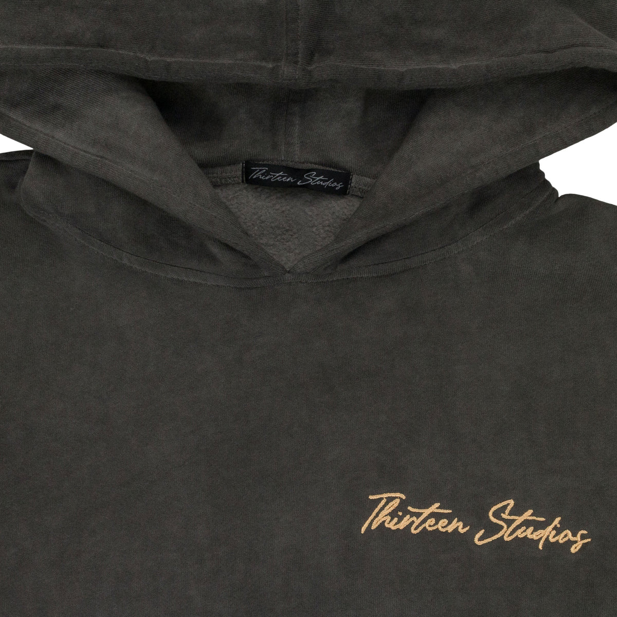 BLACK OIL WASH HOODIE