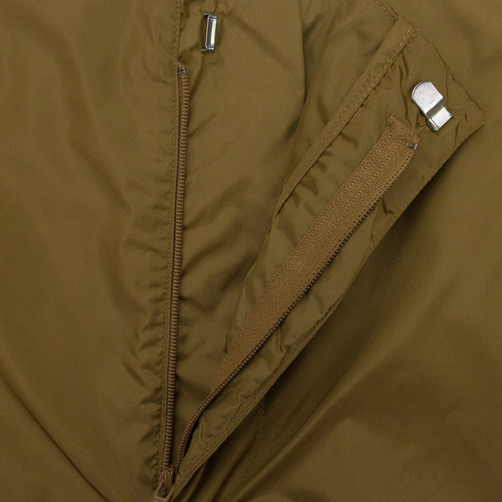 GREEN MULTI POCKET TECH NYLON CARGO TROUSERS