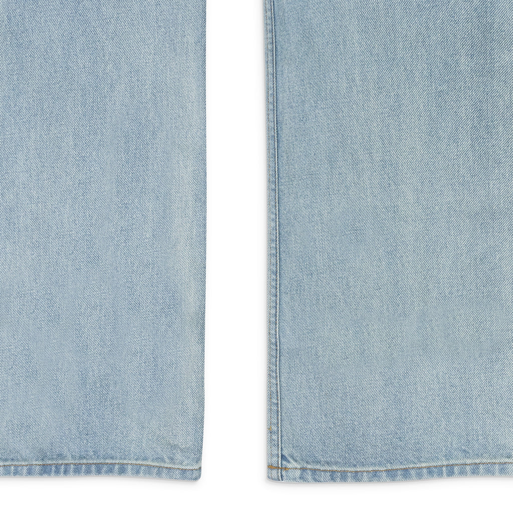 INDIGO LOW-WAIST FLARE DENIM BOOTCUT JEANS