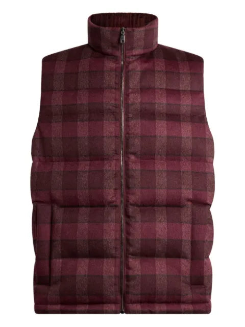 ETRO check quilted gilet