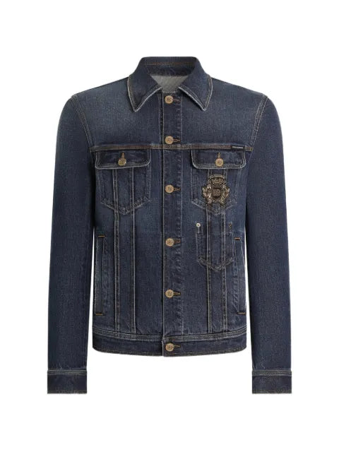 Dolce & Gabbana denim jacket with logo patch