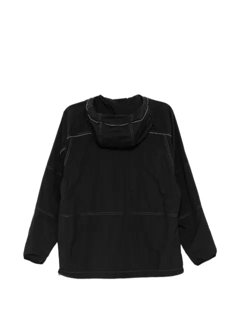 and Wander contrast-stitched logo-patch jacket