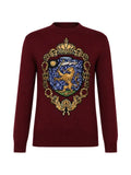 Dolce & Gabbana lion-crest embroidered sweater