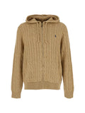 Polo Ralph Lauren cable-knit zip-up hoodie