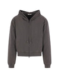 The Row zip-up drawstring hoodie