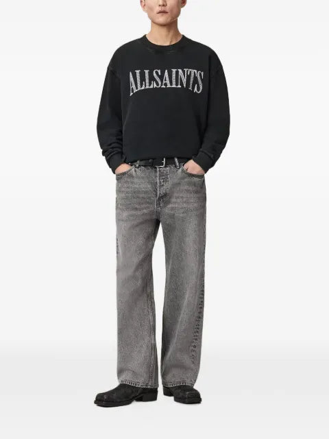 AllSaints Dash logo-embroidered sweatshirt