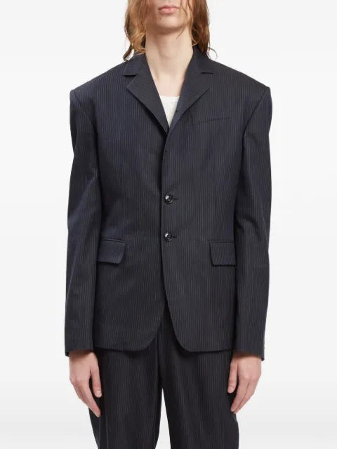 Ann Demeulemeester Derek pinstripe cotton jacket