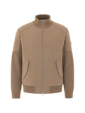 Moose Knuckles ribbed-knit panelled jacket