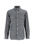 TELA GENOVA Emilio raw chambray shirt jacket