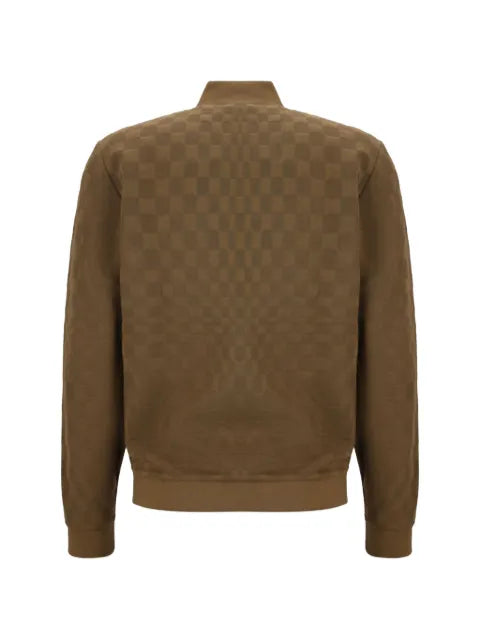 BOSS x Porsche check-pattern zip-up jacket