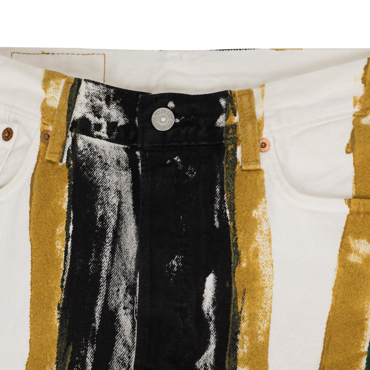 White Union Jack 501 Jeans