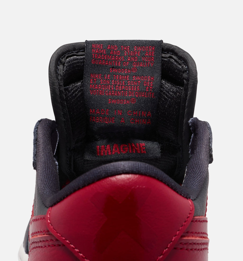 Air Jordan 1 Retro Low OG Banned Big Kids' Lifestyle Shoes - Black/Varsity Red/Summit White