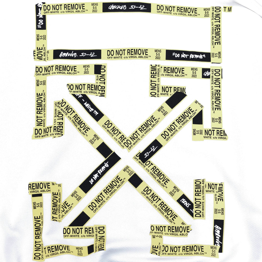 White Tape Arrow Hoodie