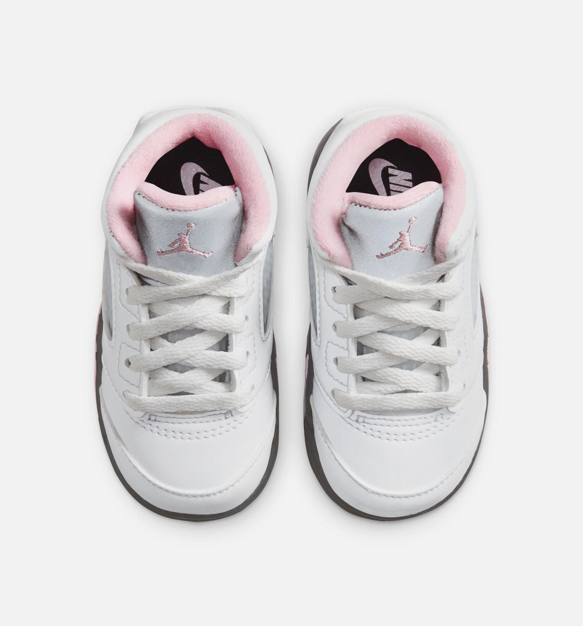 Air Jordan 5 Retro Medium Soft Pink Infant & Toddler Lifestyle Shoes - White/Black/Soft Pink