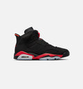 Air Jordan 6 Retro Infrared Salesman Men's Sneakers - Black/Light Crimson