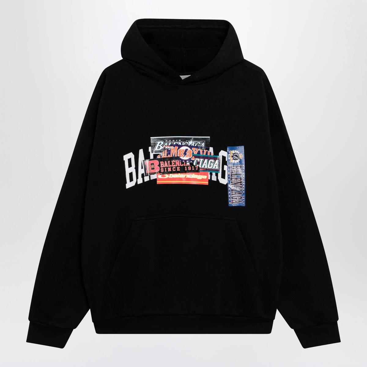 Balenciaga - Black hoodie with logo print