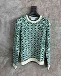 Green Monogram Knit Sweater