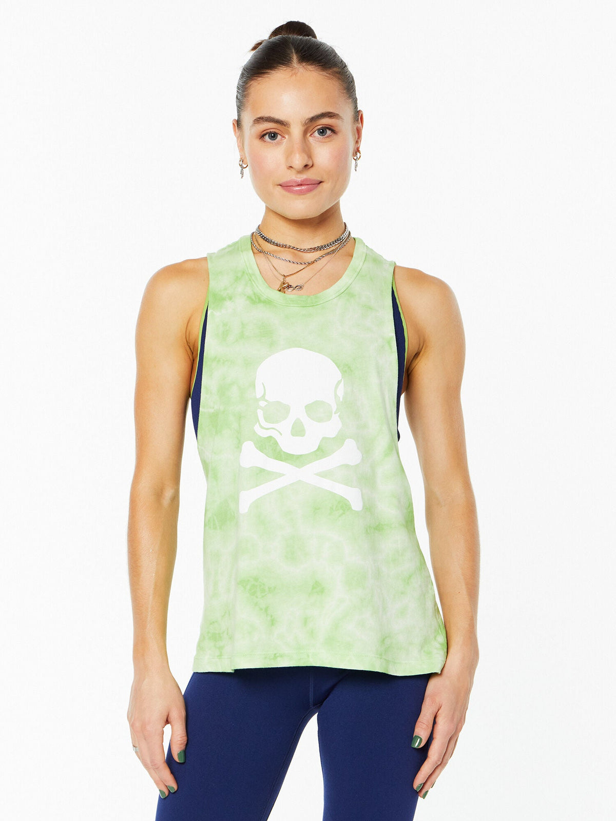 LYNN BRAID BACK TANK LIME