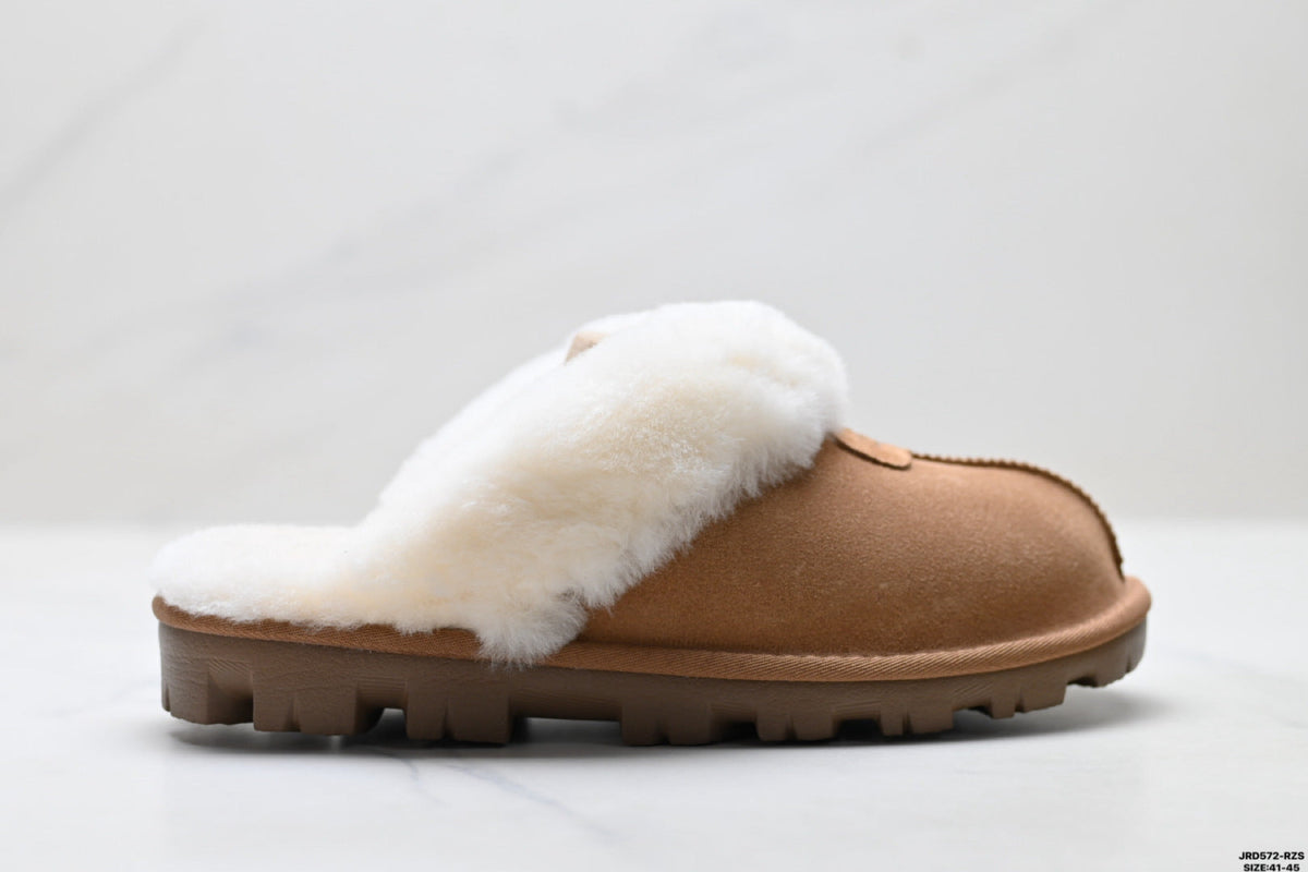 UGG Coquette Shearling Platform Slip-Ons