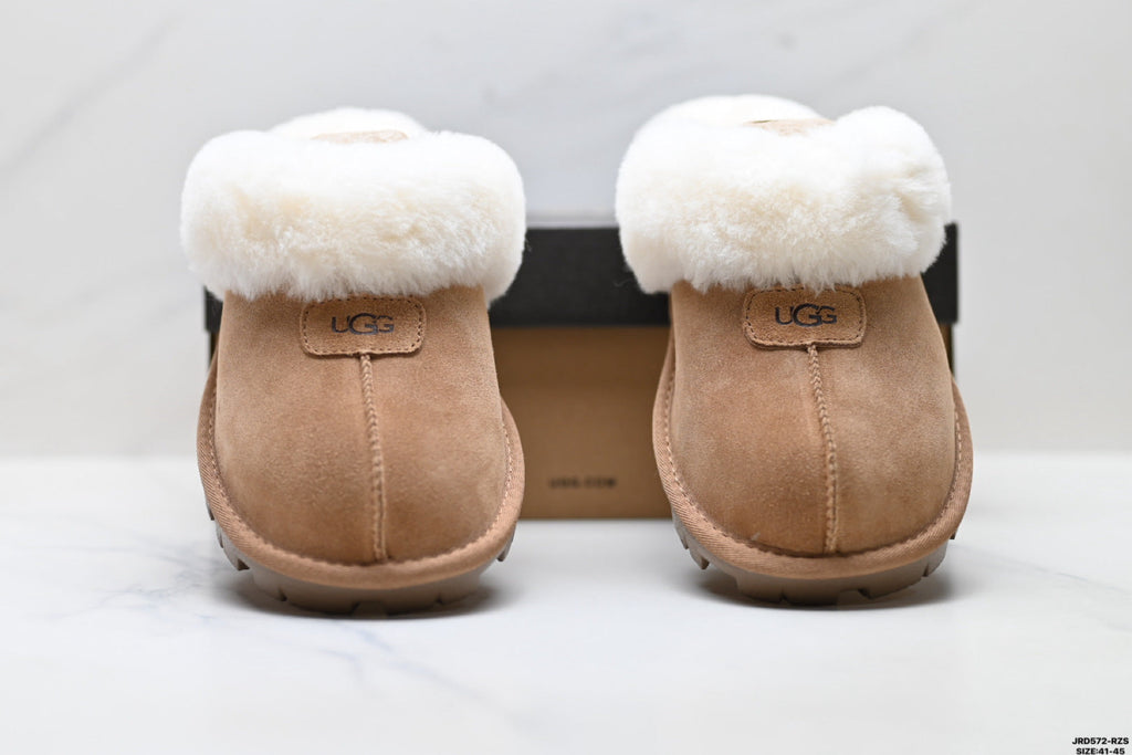 UGG Coquette Shearling Platform Slip-Ons