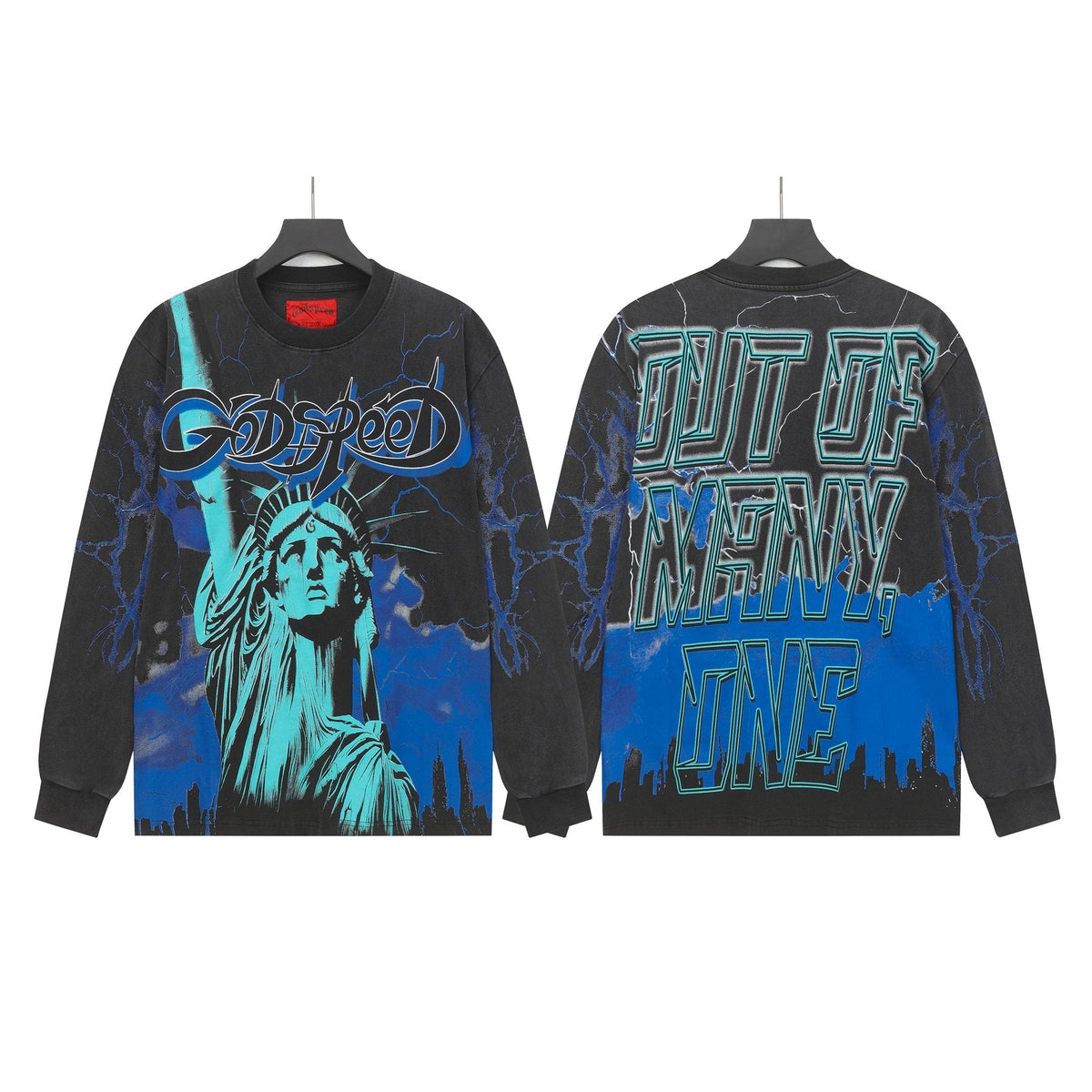 Godspeed Lightning Graphic Long-Sleeve T-Shirt