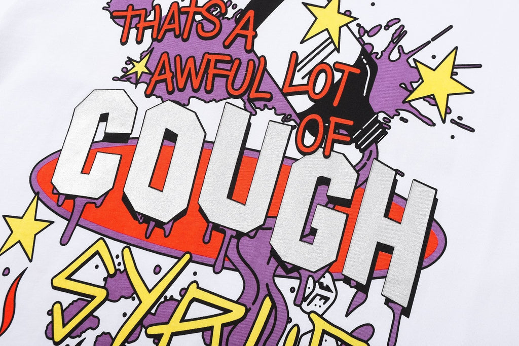 THAT'S A AWFUL LOT OF COUGH SYRUP Flame Graphic Short-Sleeve T-Shirt