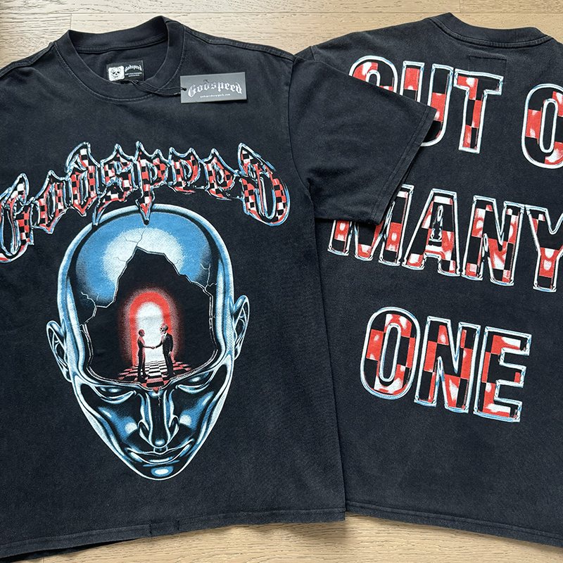 Godspeed Out of Many One Washed Graphic T-Shirt