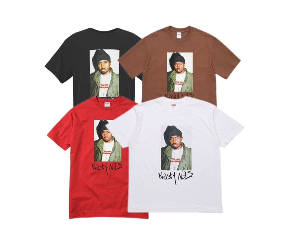 Supreme Nas Portrait Graphic T-Shirt