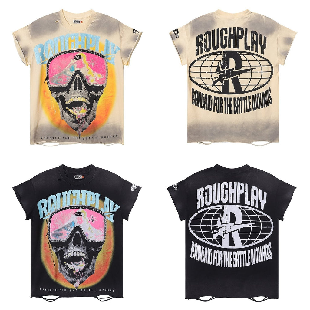 Rough Play Skull Goggles Graphic T-Shirt