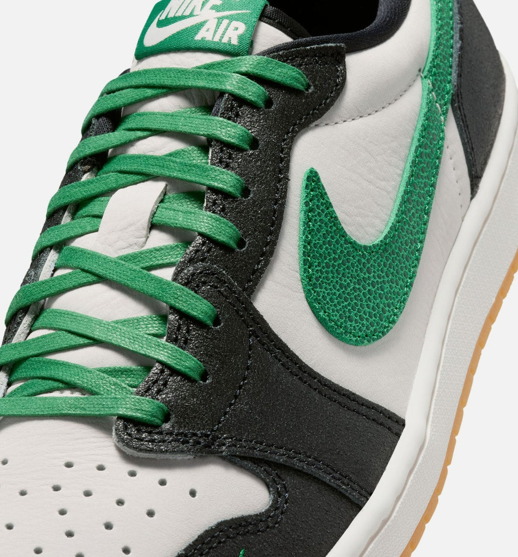 Air Jordan 1 Retro Low OG Phantom and Pine Green Men's Sneakers - Phantom/Pine Green/Black