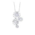 Damiani Style Floral Cubic Zirconia 18K Gold-Plated Necklace