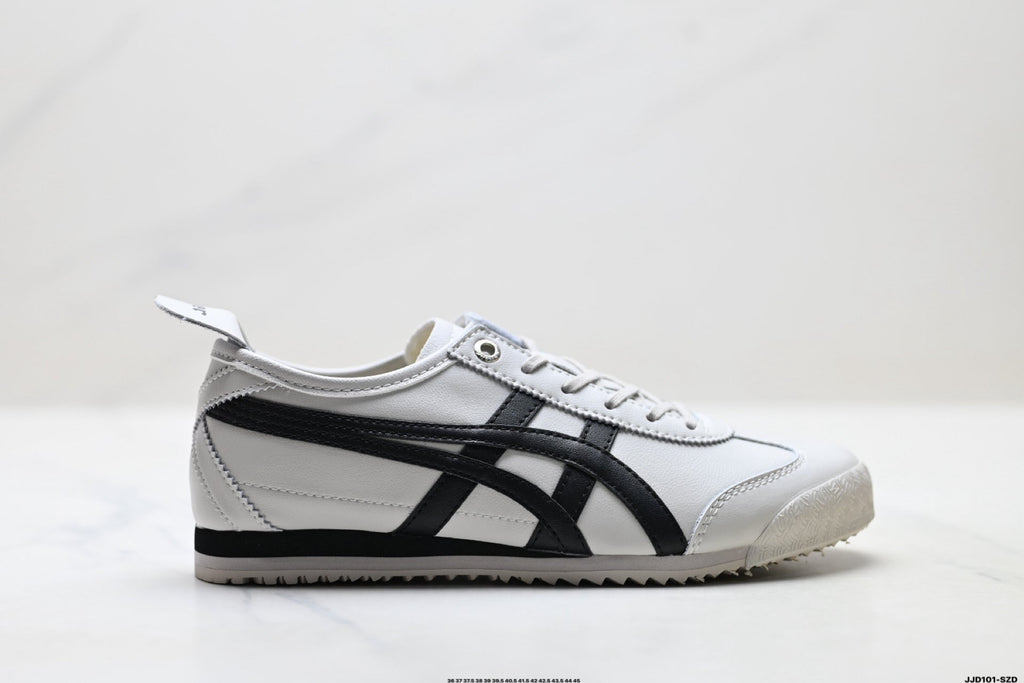 Onitsuka Tiger Retro Low Top White Black Unisex Shoes Style 09