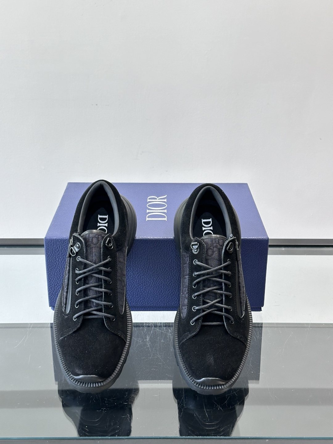 Dior Black Lace-Up Derby Shoes