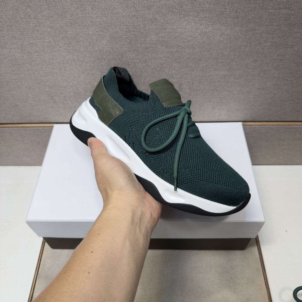Berluti Men's Dark Green Low-Top Sneakers
