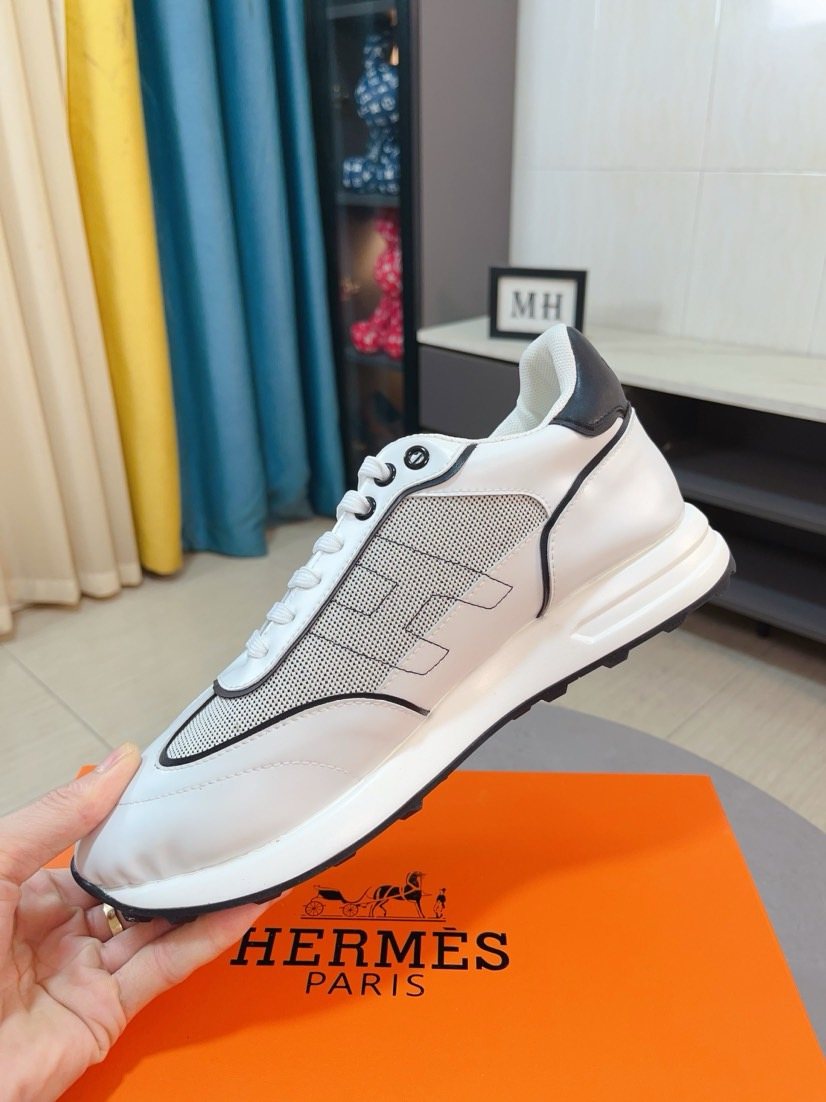 Hermès H-Overlay Low-Top Sneakers