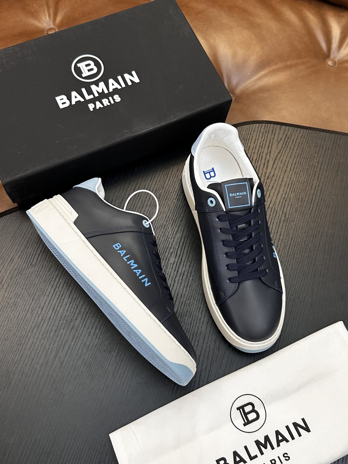 Balmain B-Skate Low-Top Sneakers