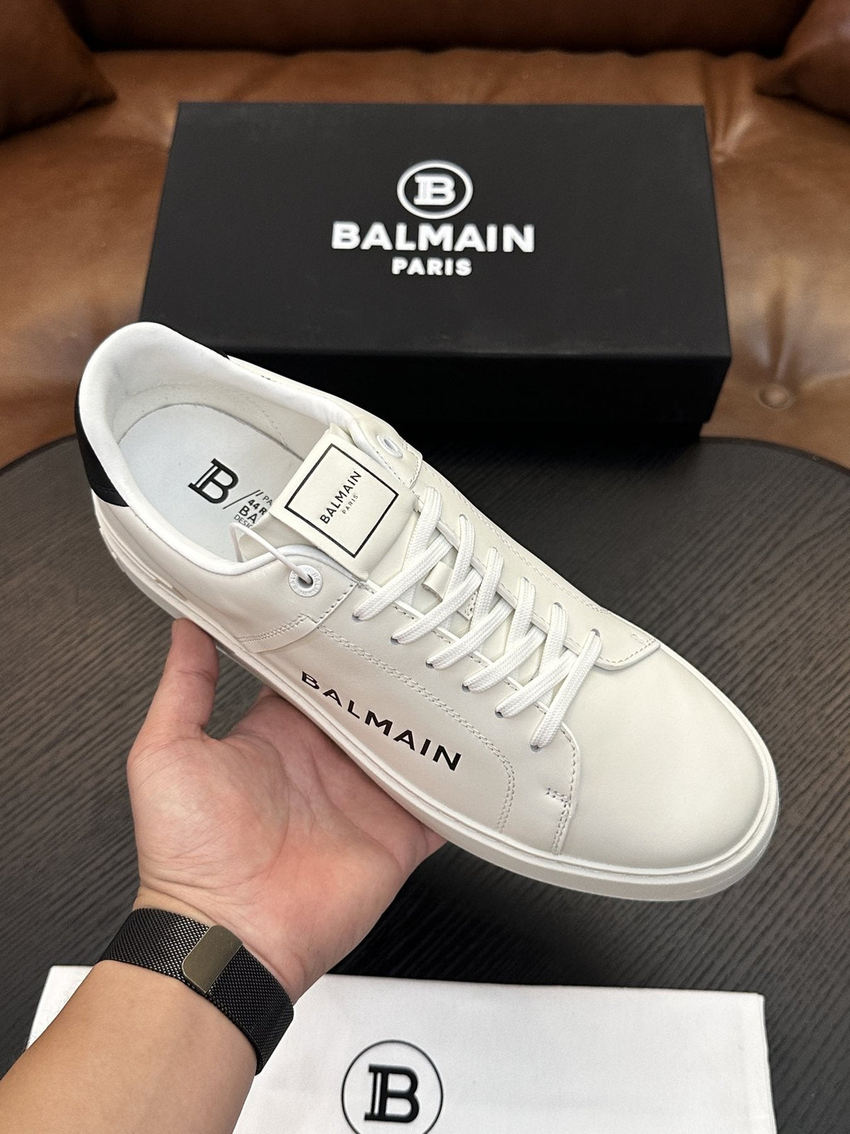 Balmain B-Skate Low-Top Sneakers