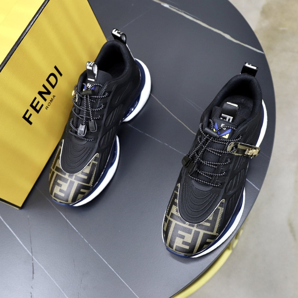 Fendi Men's Monogram Low-Top Sneakers