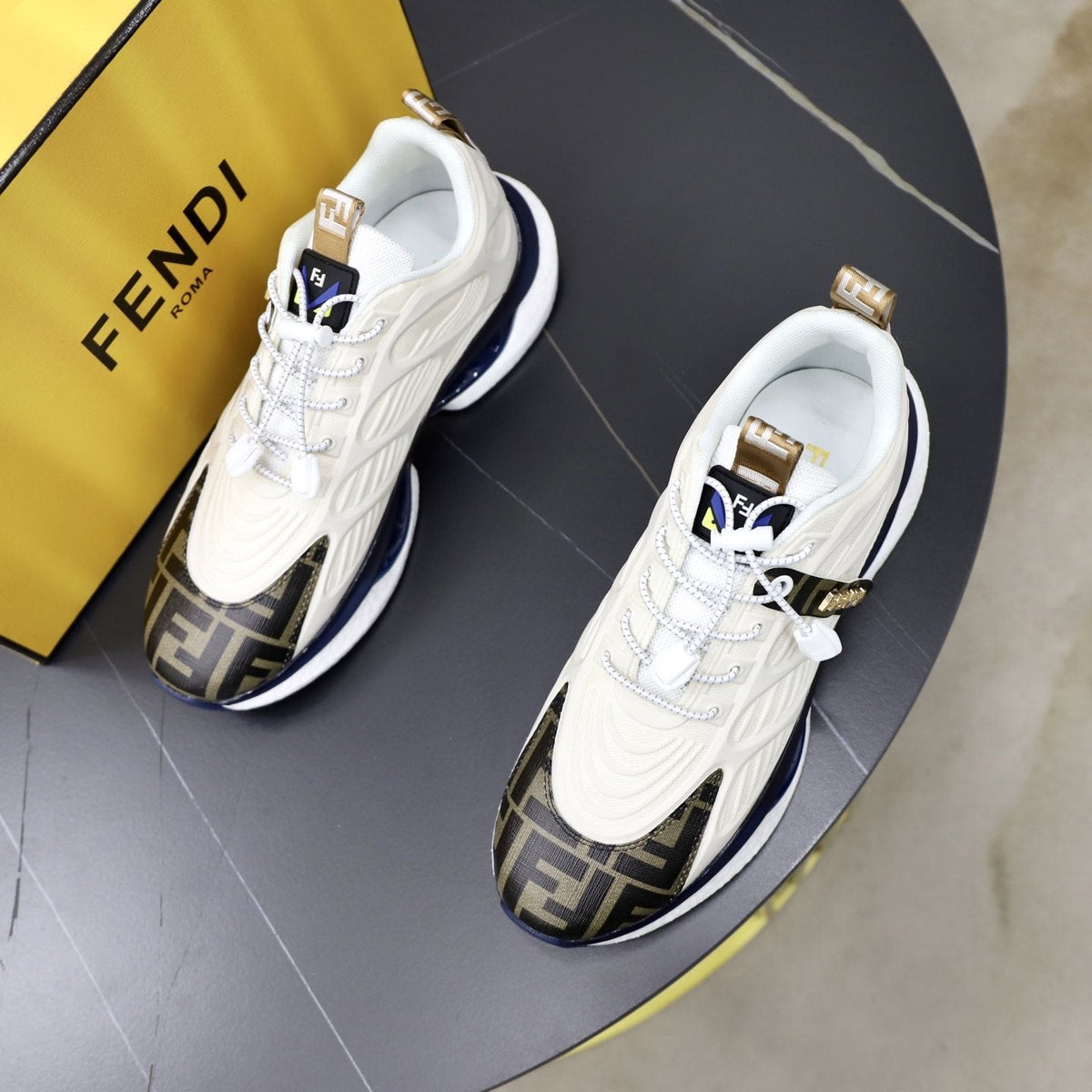 Fendi Men's Monogram Low-Top Sneakers